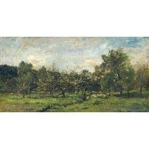   Charles François Daubigny   32 x 16 inches   Orchard