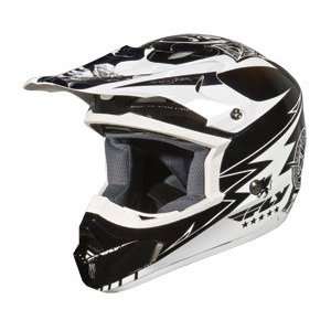    Fly Racing Kinetic Helmet   2010   2X Large/Black/White Automotive