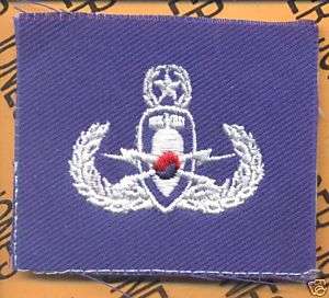 ROKAF Korean MASTER EOD Bomb Tech Cloth badge patch  