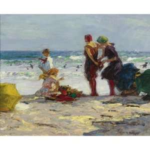   paintings   Edward Henry Potthast   24 x 24 inches   The Bathers 1