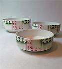 set of 3 GERMAN art deco bowls art pottery modernist bauhaus 
