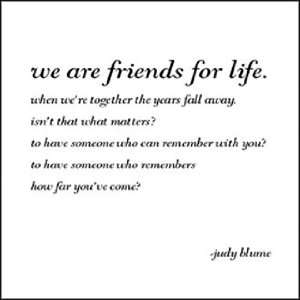  Quotable Cards   We Are Friends For Life Health 
