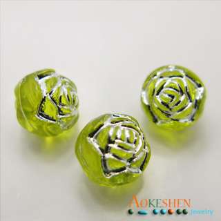 Free P&P Loose Mixed colourful Rose Acrylic Beads 8mm bso1 20  