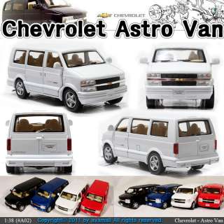 CHEVROLET ASTRO VAN 138, 5 Color selection Diecast Mini Cars Toys 