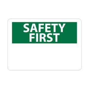 SF1P   Safety First, 7 X 10, Pressure Sensitive Vinyl  