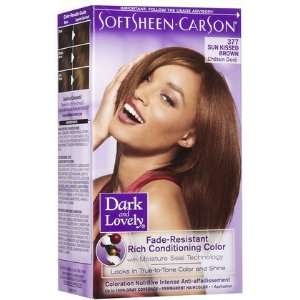 Dark & Lovely Permanent Haircolor, 377 Sun Kissed Brown (Quantity of 4 