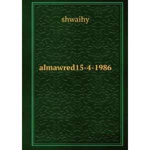  almawred15 4 1986 shwaihy Books