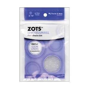  Zots Singles Clear Adhesive Dots   Small 3/16X1/64 Thick 