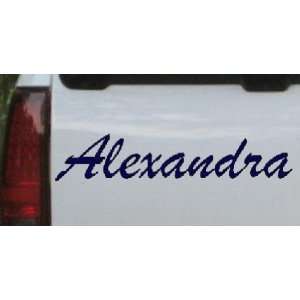  Alexandra Car Window Wall Laptop Decal Sticker    Navy 