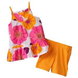 New Carters 2 Piece Bright Floral Top Bloomer Set NWT  