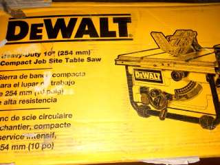 DEWALT 10 INCH 15 AMP COMPACT JOB SITE TABLE SAW DW745  