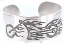 flaming bike fire motorcycle pewter cuff bracelet from dan jewelers 