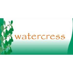  3x6 Vinyl Banner   Watercress 