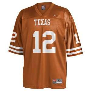 Texas Longhorns #12 NCAA Youth Replica Football Jersey by Nike (Small 