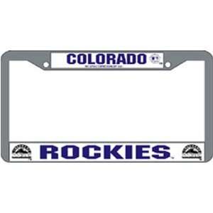   Colorado Rockies MLB Chrome License Plate Frame