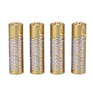 Monster Cable MB UGAA 4 Ultra Gold 2850 mAh AA Alkaline 
