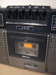 Vintage JVC Radio Boombox RC 717W SW MW FM Cassette Short Wave Dual 