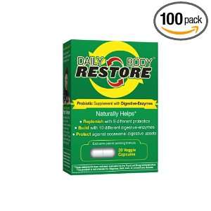  Daily Body Restore Probiotic Supplement with Digestive 