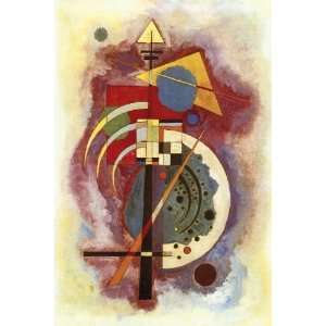 Wassily Kandinsky 26.75W by 40H  Homage to Grohmann CANVAS Edge #3 