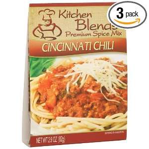 Kitchen Blends Cincinatti Chili Mix, 2.9 Ounce Packages (Pack of 3)