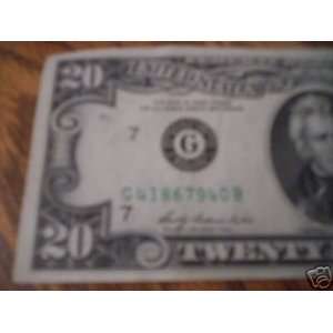  20$ 1969 A   FEDERAL RESERVE NOTE   BANK OF CHICAGO 