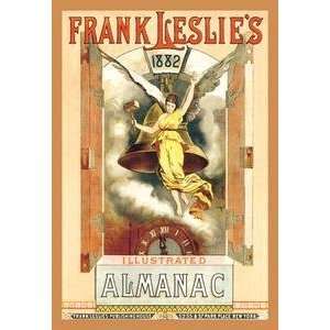 Vintage Art Frank Leslies Illustrated AlmanacAngel Bell Ringer, 1882 