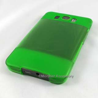 Green Soft Crystal Skin Candy Case Cover HTC HD2 HD 2  