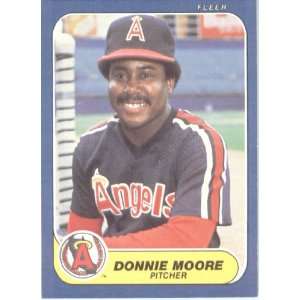  1986 Fleer # 164 Donnie Moore California Angels Baseball 
