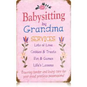  Grandma Babysitting Sign   Large 