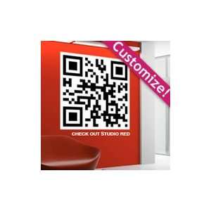    Qr code wall decals  modern wall stickers objects