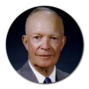  President Dwight D. Eisenhower round mouse pad Office 