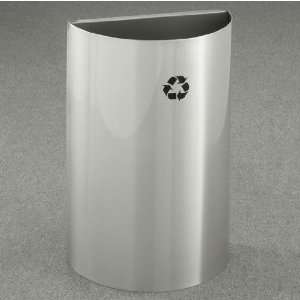   Recycling Logo, Satin Aluminum Finish 
