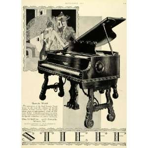  1927 Ad Charles Stieff Grand Piano Fashion Granada Spain 