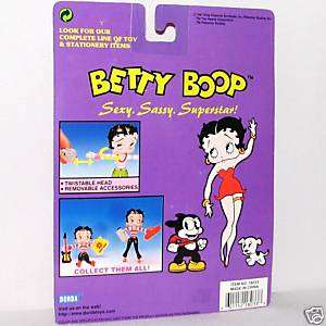 BETTY BOOP~1997 Nodder Doll~Bendable Toy~Guitar~MOC  
