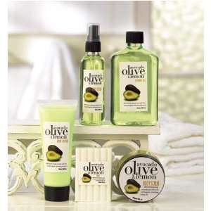  Mediterranean Avocado, Olive and Lemon Bath Gift Set 