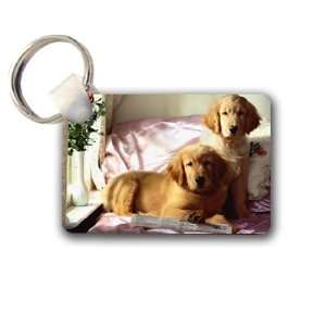  Golden lab puppies Keychain Key Chain Great Unique Gift 