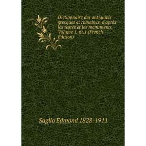   Volume 1, pt.1 (French Edition) Saglio Edmond 1828 1911 Books