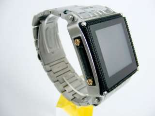 Waterproof Stainless Steel Watch MP4 Camera Mobile Cell Phone W818 