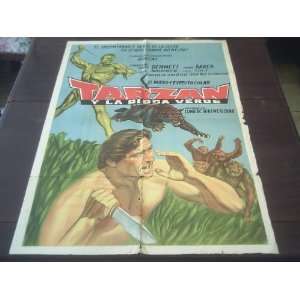  Original South American Movie Poster Tarzan And The Green 