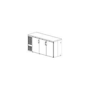  Perlick NS72   Backbar Storage Cabinet w/ Narrow Doors, 3 