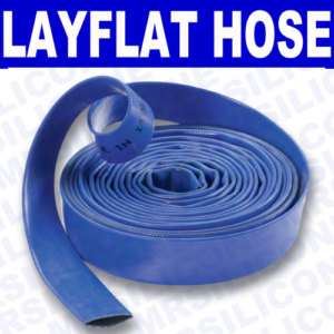 32mm 1 1/4 LayFlat Discharge Water Pump Hose Pipe 10m  