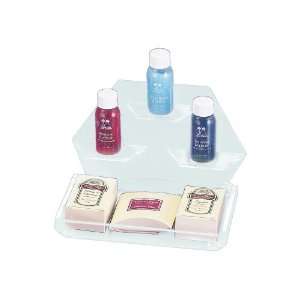   Clear 7.5 X 7.5 Hotel Amenity Display Tray   161 12