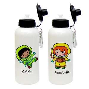  Custom Character Space Explorer Aluminum Water Bottle 
