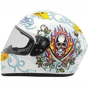    KBC Ed Hardy Pirate VR 2 Helmet   Large/Black Automotive
