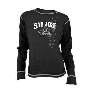  Time Hockey San Jose Sharks Womens Bianca Long Sleeve T shirt   San 