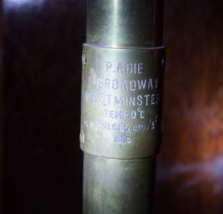 RARE 1885 P.ADIE BROADWAY WESTMINSTER MARINE STICK BAROMETER 