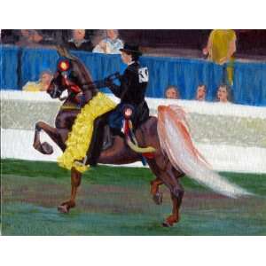  American Saddlebred Horse The Winning Pass Portrait Matted 