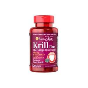  Krill PLUS High Omega 3 Concentrate 1000 mg 120 Softgels 