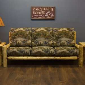  Red Cedar Log Sofa