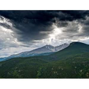  Dramatic Sky above Longs Peak & Mt. Meeker, Rocky Mountain 